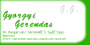 gyorgyi gerendas business card